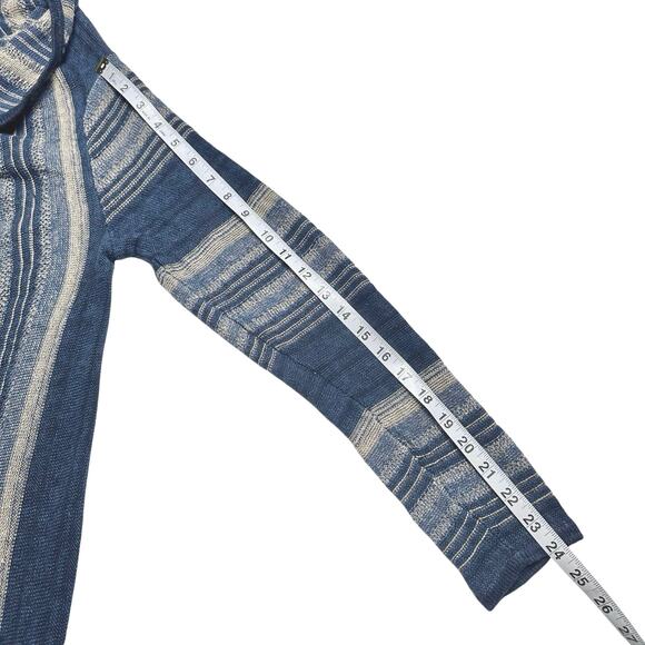 Ralph Lauren Jeans Co. | Women | Vintage Linen Stripe Flowy Open Cardigan | S-M - Picture 7 of 8